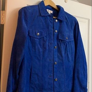 D & Co Blue suede jacket